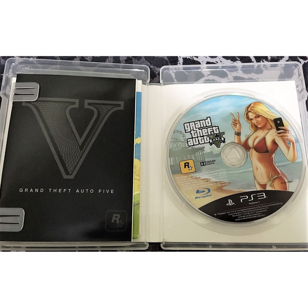 歡樂本舖ps3遊戲ps3 俠盜獵車手5 Gta 5 中文版有附大地圖 說明書gta V 蝦皮購物