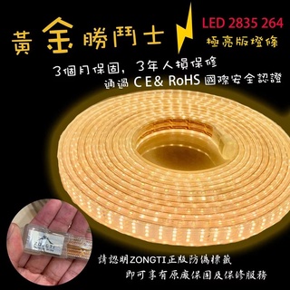 露營燈條 黃金勝鬥士 LED露營戶外燈條【野外營】10M 6M 黃光 白光