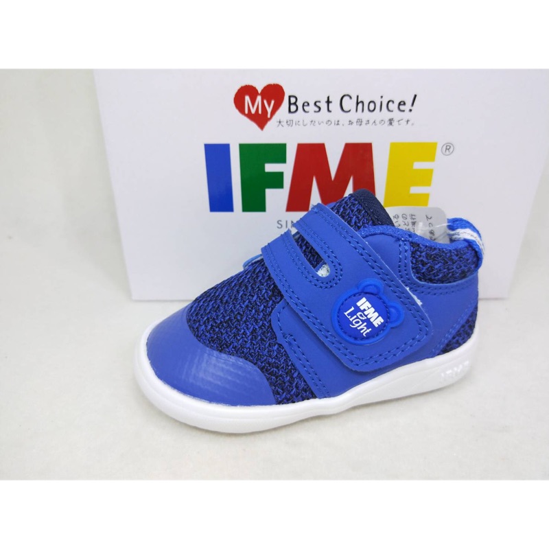 JB~日本 IFME KIDS款輕量機能鞋/兒童機能鞋 學步鞋 NO.N7635 藍色