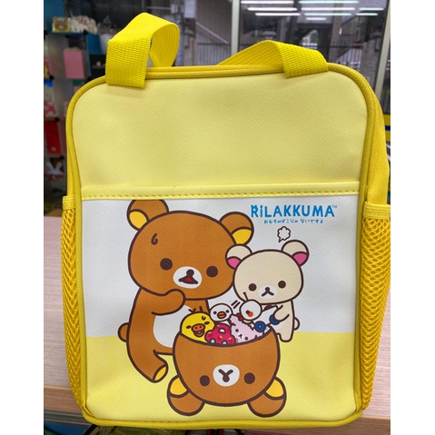 款正版🍓拉拉熊便當袋 拉拉熊餐袋 兒童餐袋 便當餐袋 三色碗袋 兒童手提便當袋