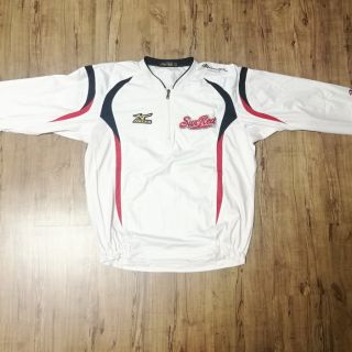 MIZUNO PRO 金標 日本草野球選手支給 刺鏽背號3 限定品職業選手著 熱身風衣 棒球 壘球