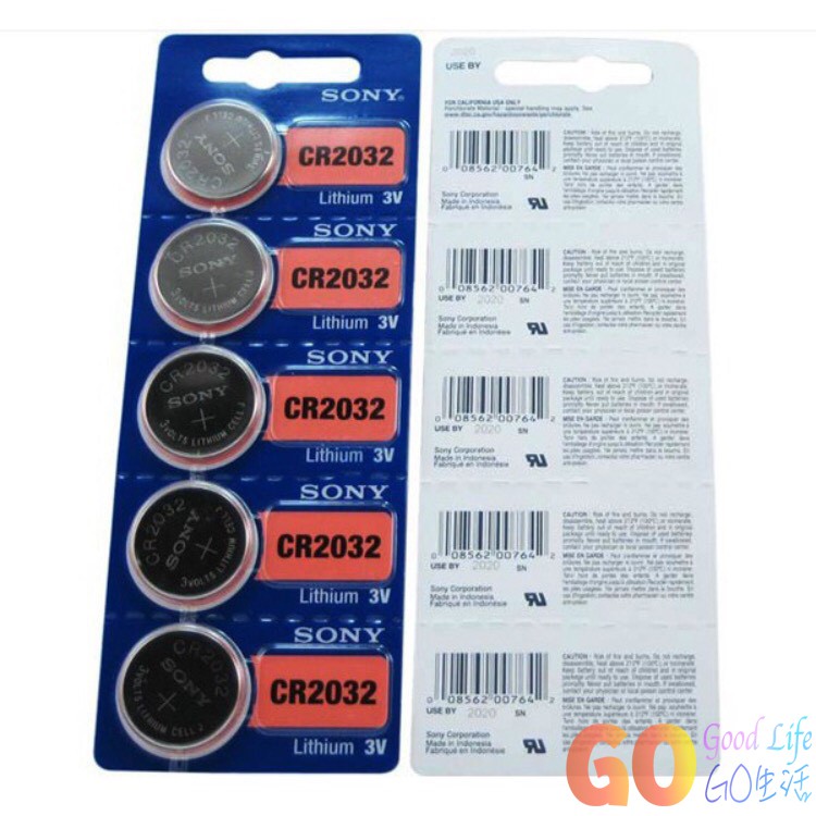 〈GO Life〉SONY CR2032 CR2025 CR2016 原廠寶可夢手環電池