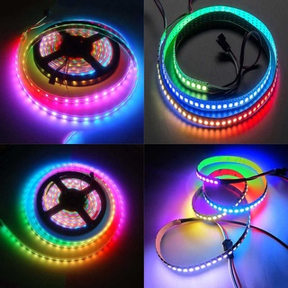 1m 60LEDs WS2812B 5050 RGB LED 燈條白殼燈派對家居 DIY 裝飾