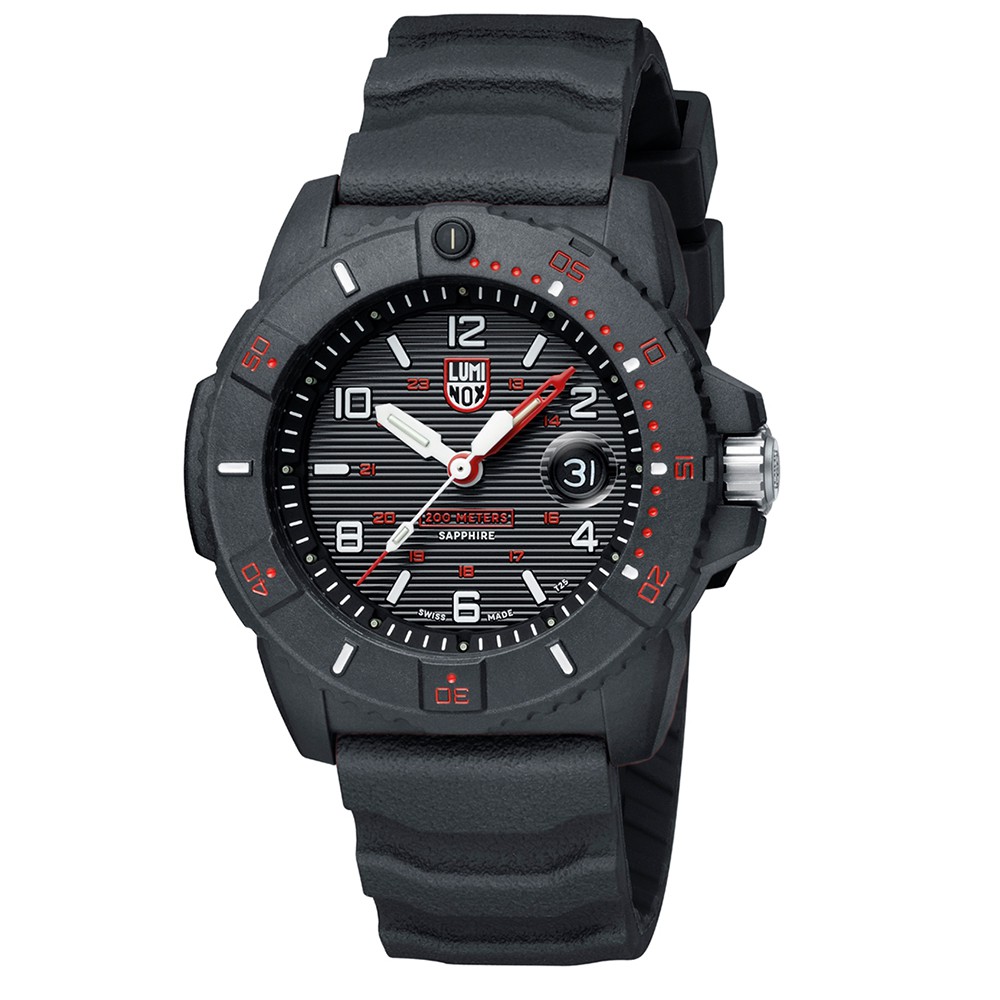 LUMINOX 雷明時NAVY SEAL 3600 海豹部隊腕錶 – 黑x紅 45mm / 3615