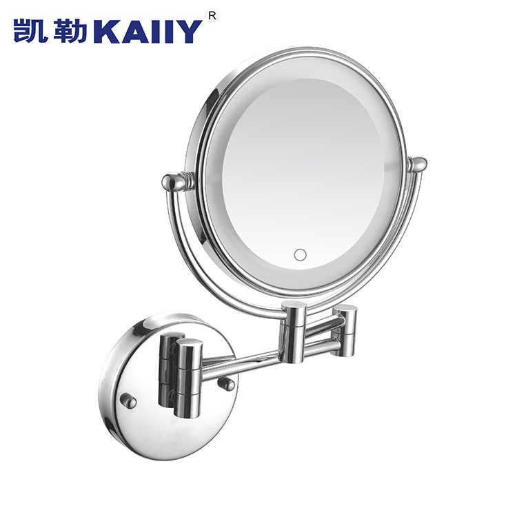 凱勒浴室 化妝鏡 折疊酒店衛生間 旋轉 伸縮鏡子 雙面放大 美容鏡 壁掛