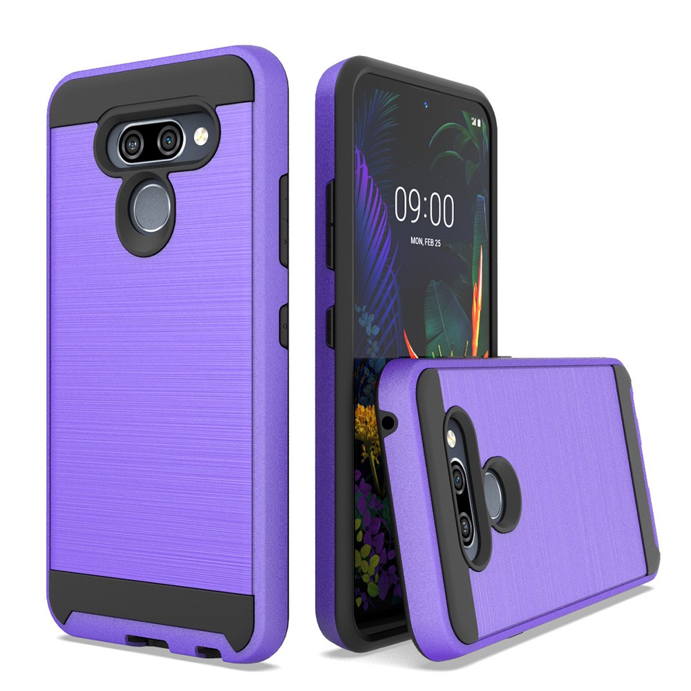 廠家直批適用lg K50手機殼純色拉絲戰神tpu Pc二合一k40保護套 蝦皮購物