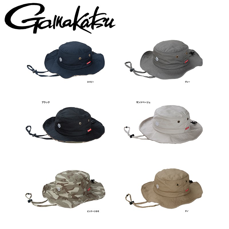 《gamakatsu》LE-9004 可折式遮陽帽 漁夫帽 釣魚帽 中壢鴻海釣具館