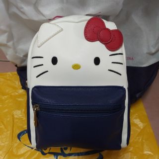 特價 Hello kitty 臉型 二手 兩用包 後背包側背包