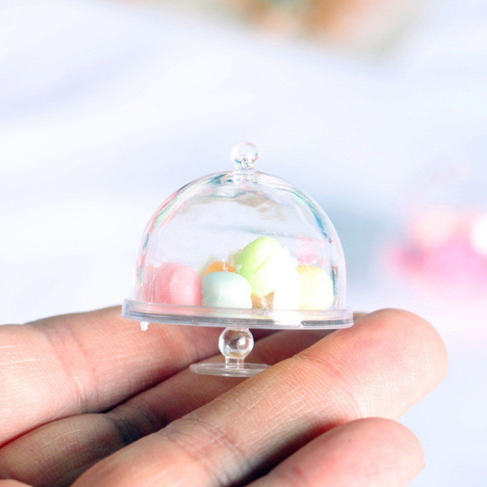 【捷運江翠站】🔆現貨🔆👍Dollhouse娃娃屋甜甜圈透明塑料蛋糕托盤微縮食玩模型
