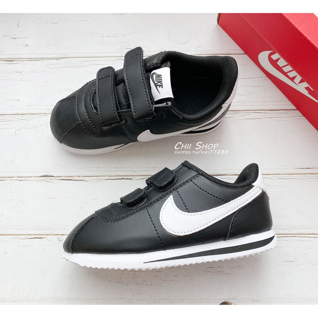 【CHII】韓國代購 Nike Cortez Basic SL TDV 童鞋 阿甘鞋 魔鬼氈 小童 904769-001