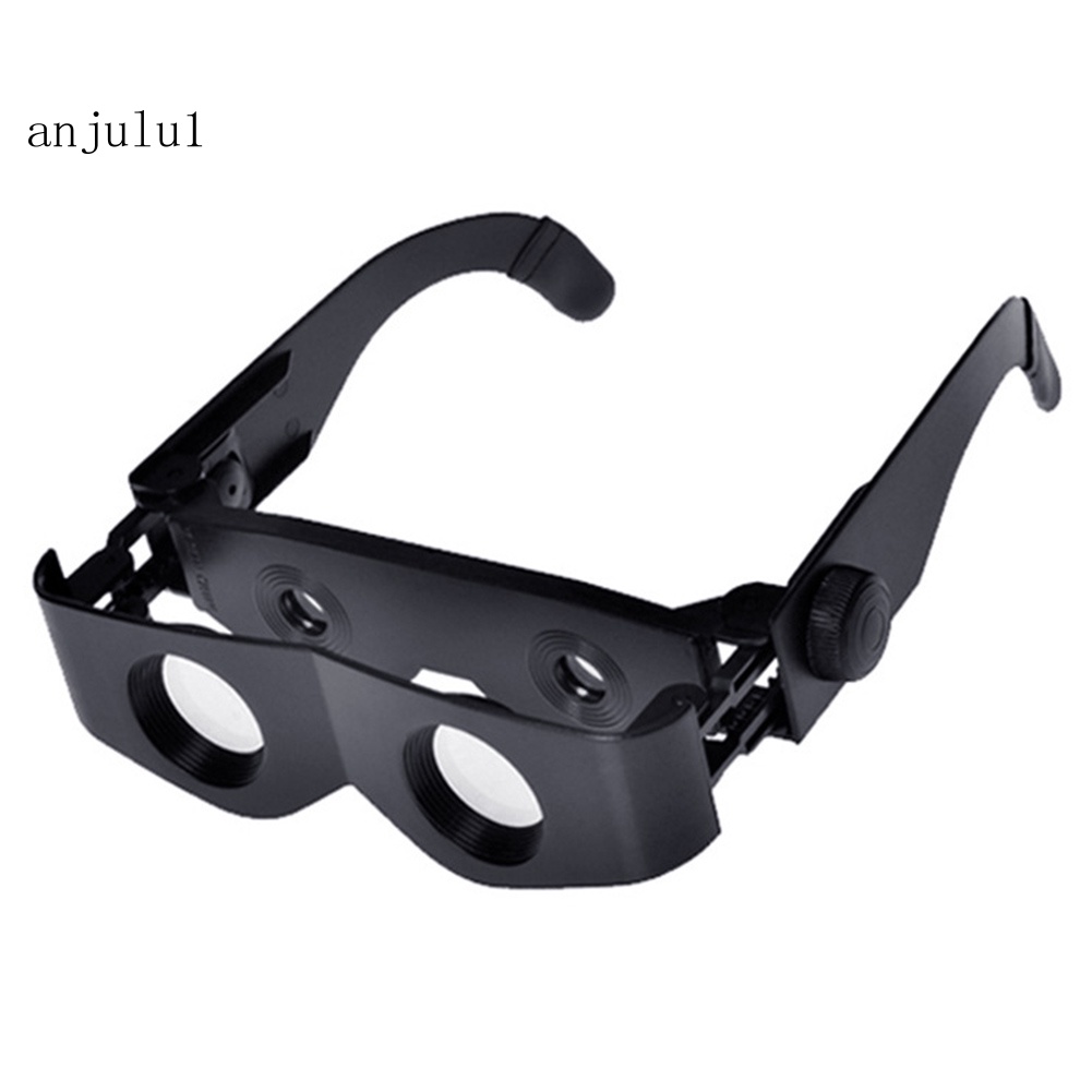 Anu 便攜式可變焦戶外釣魚眼鏡式放大鏡雙筒望遠鏡