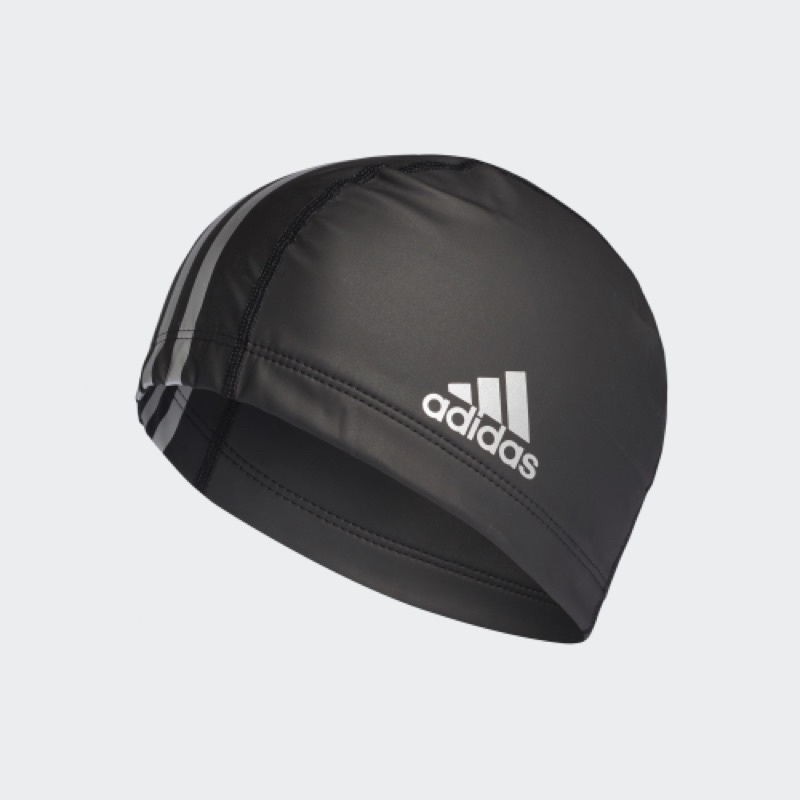 「sport👟」 ADIDAS 愛迪達 PU泳帽 防水  競技型泳帽 黑 F49116