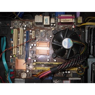 ASUS 華碩 P5KPL-AM **主機板+CPU(雙核)+風扇**附擋板~775腳位~DDR2 <154>