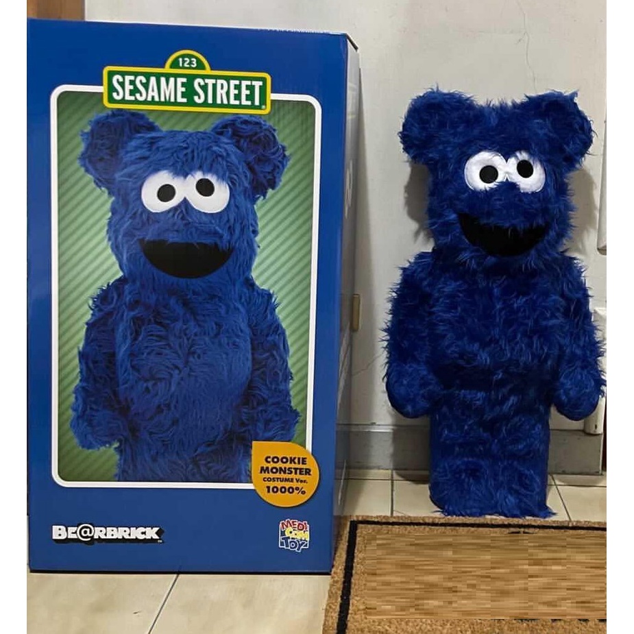 BE@RBRICK Cookie Monster 1000% 藍餅乾 餅乾怪獸 Bearbrick