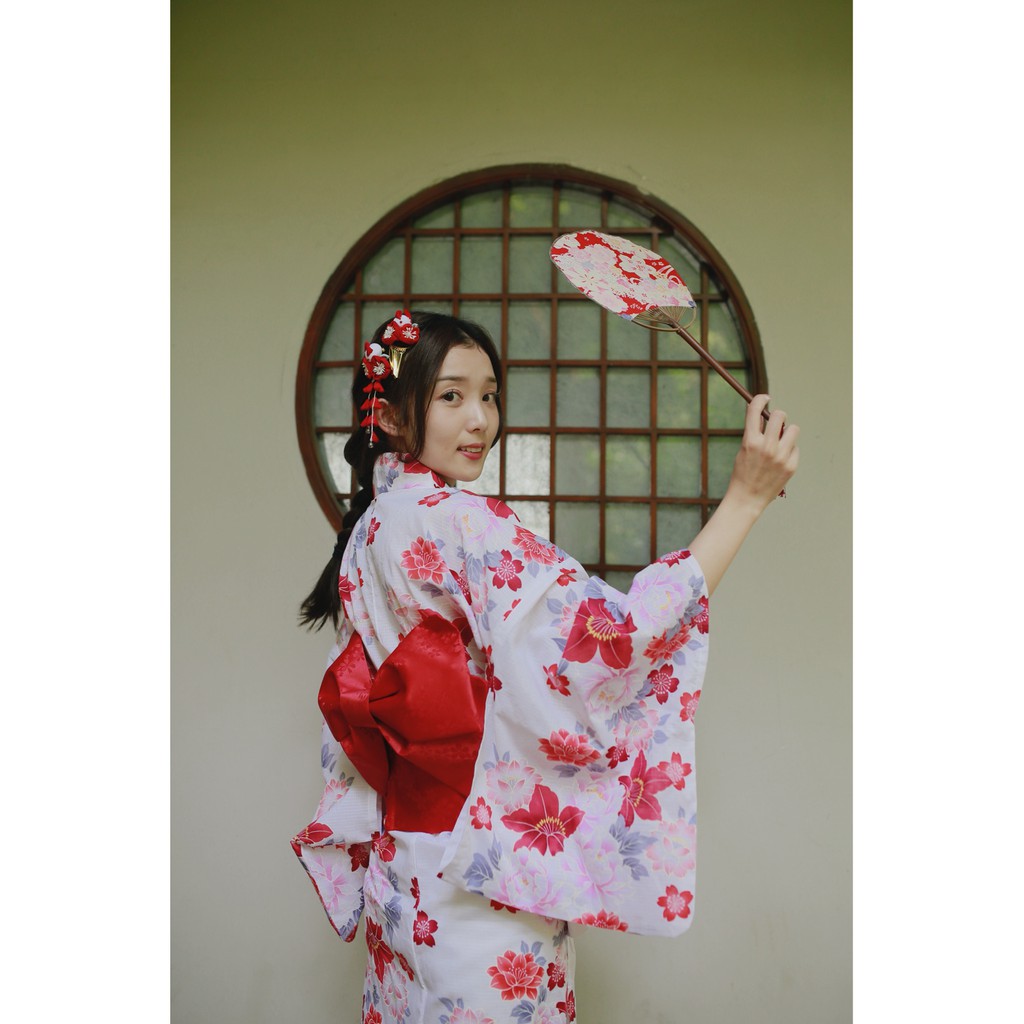 時尚品店 日本和服浴衣女兒童日式浴衣成人女款和服親子款純棉面料 蝦皮購物