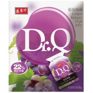 盛香珍Dr.Q蒟蒻果凍(葡萄、荔枝、芒果)一袋14小包
