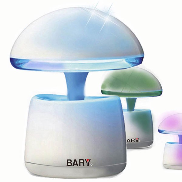 BARY 七彩蘑菇燈造型USB立體聲喇叭