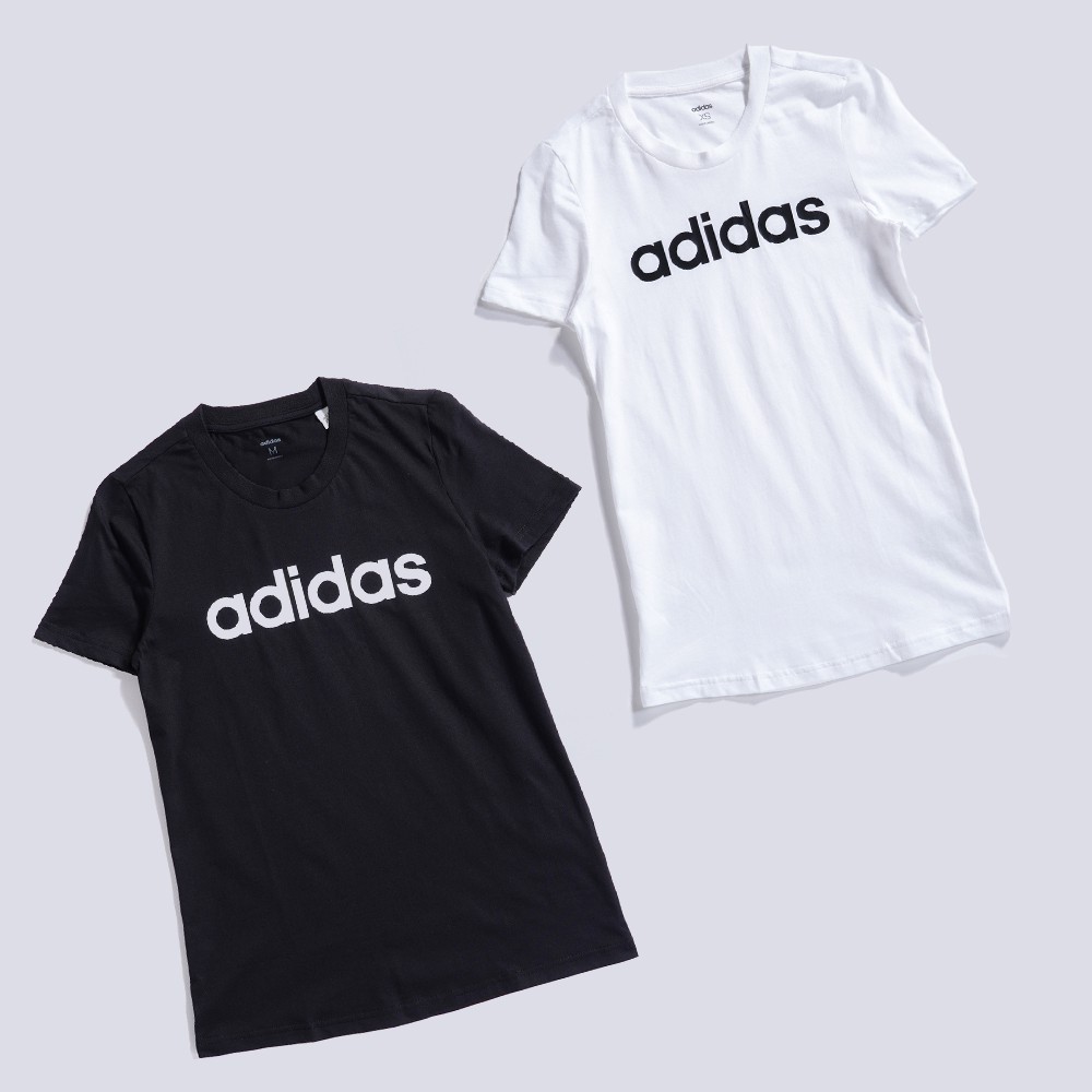 ADIDAS ESSENTIALS LINEAR SLIM 女款運動休閒短袖上衣T恤DP2361/DU0629 | 蝦皮購物