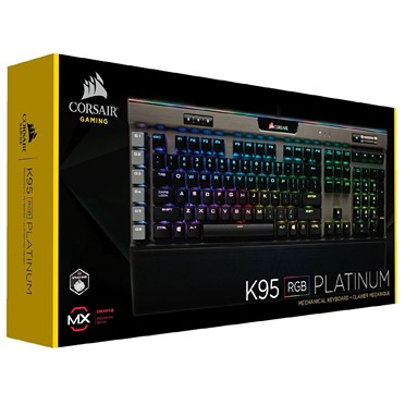 Corsair 海盜船 K95 RGB PLATINUM 白金版 機械式鍵盤 銀軸