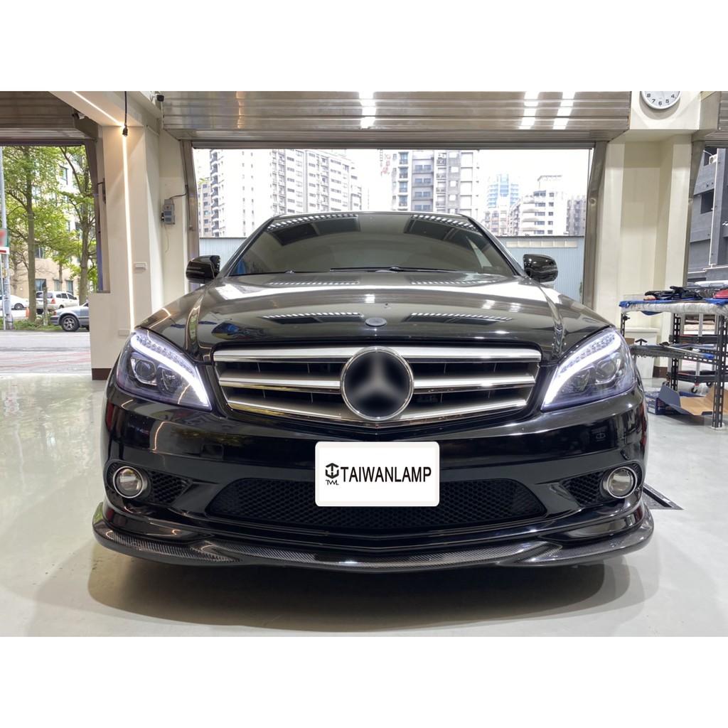 台灣之光 新賓士BENZ W204 C300 AMG 08 09 10 11年專用前保桿拖車蓋PP材質