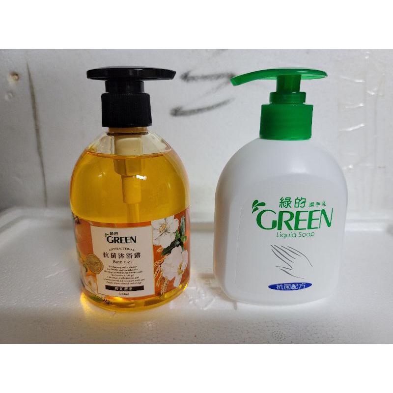 Green 綠的 潔手乳&amp;抗菌沐浴露-橙花燕麥(1組2入)