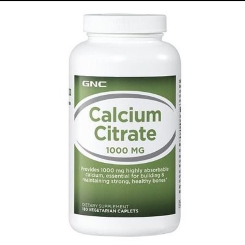 全新 GNC 檸檬酸鈣 Calcium Citrate 1000mg 180顆