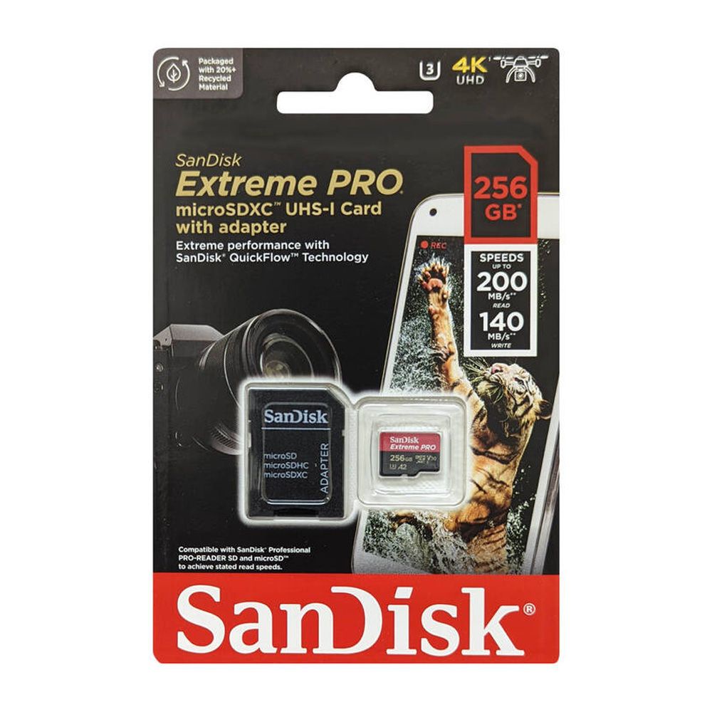 SanDisk 256GB Extreme PRO microSDXC UHS-I 記憶卡 200MB/s(平行進口)