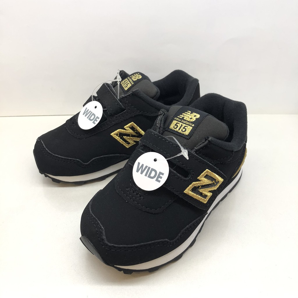 NB 515 童鞋 KIDS 魔鬼氈 寬楦 男童 運動鞋 小童鞋 中童 小朋友 new balance 紐巴倫 黑 麂皮