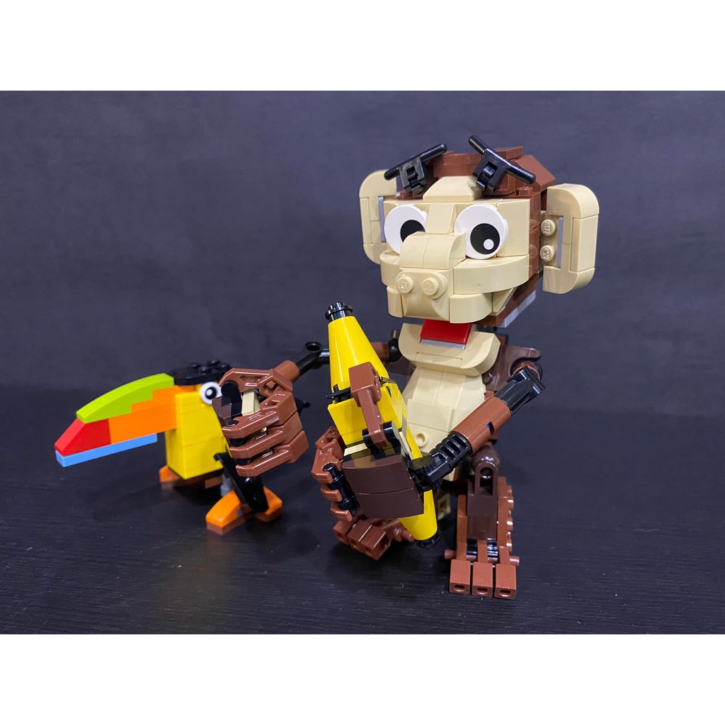 二手 展示品 好時光 Lego 樂高 CREATOR 創意三合一 31019 松鼠 小熊 猴子