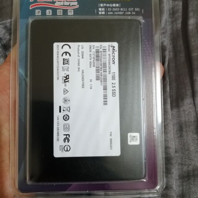 全新 美光 micron 1100 256G Ssd 5年保