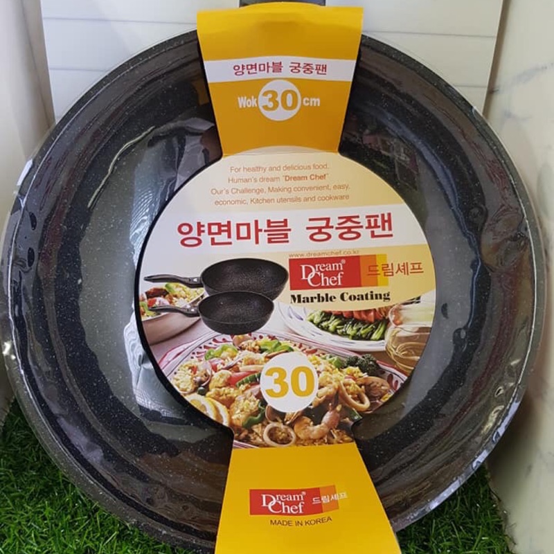 韓國高質感 黑晶 不沾炒鍋 30CM  預購