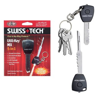 SWISS TECH / Utili-Key MX 5合1多功能鑰匙刀(福利品/需自行更換電池CR1025x2)