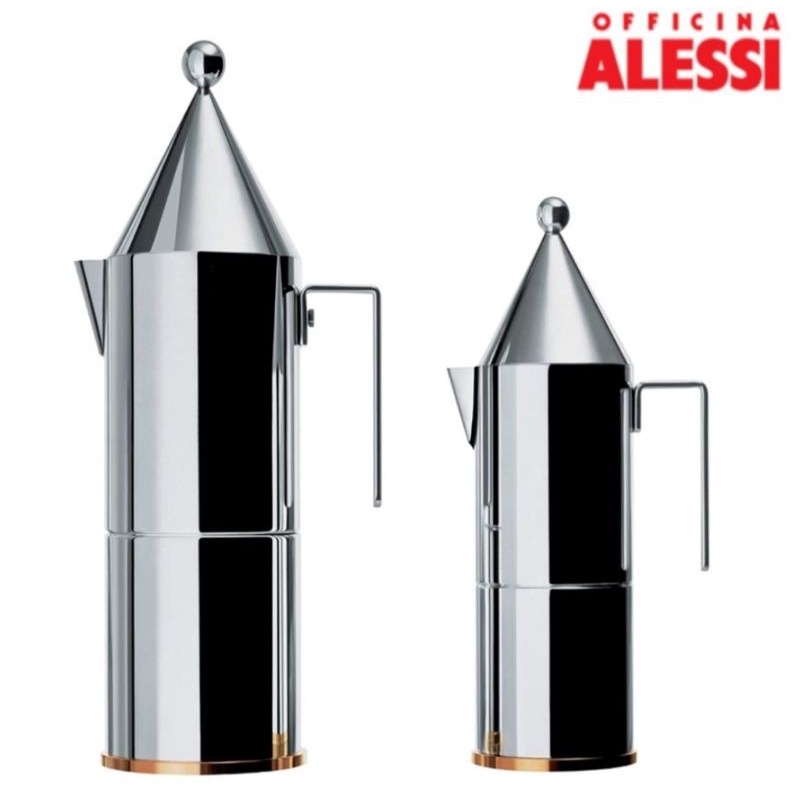 【現貨送爐架】義大利 Alessi  90002/6  6杯摩卡壺王 La Conica 銅底摩卡壺 非bialetti