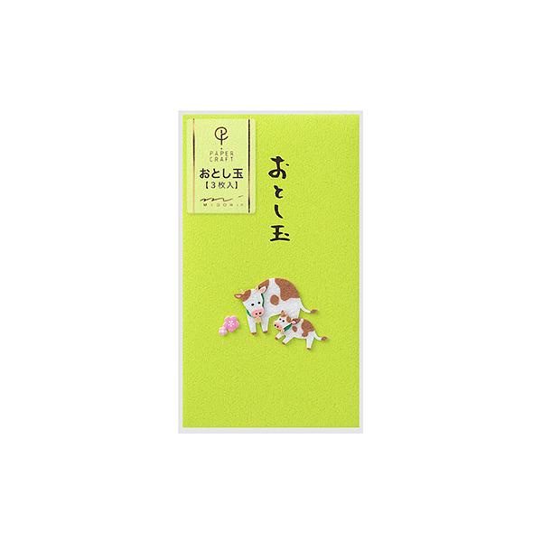 日本 MIDORI PC 紅包袋 for New Year/ Cow Parent & Child/ 3入 eslite誠品