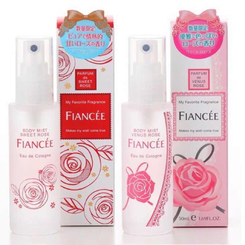 Fiancee香水噴霧 連線預購 日本限定甜蜜玫瑰 維納斯玫瑰50ml 蝦皮購物