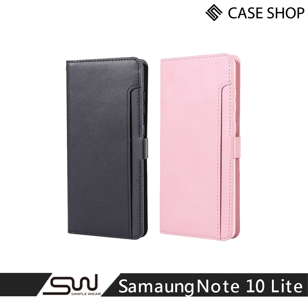 【CASE SHOP】SAMSUNG Galaxy Note 10 Lite 專用前插卡側立式皮套