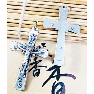 ❤as86❤聖物聖牌玫瑰經念珠義大利進口始終圖案十字架 4.5*2.8cm