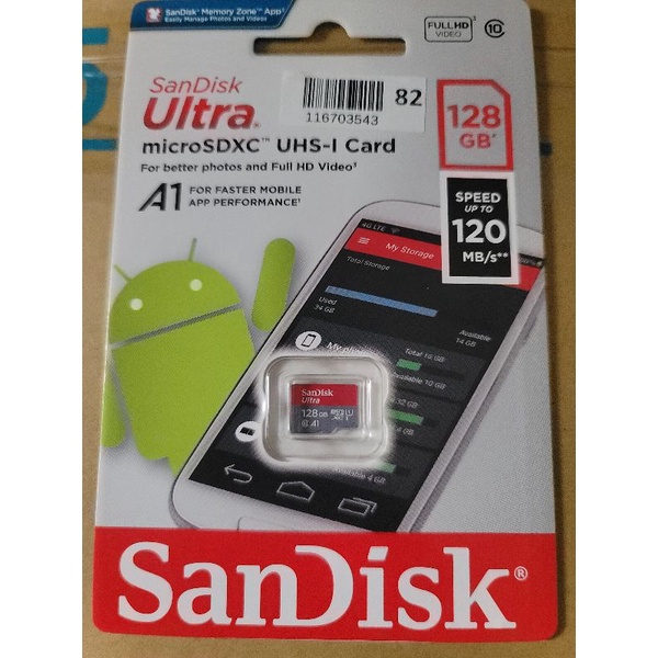 台灣公司貨 SanDisk  microSDXC UHS-I (A1) 128GB記憶卡 sd卡 100MB/s