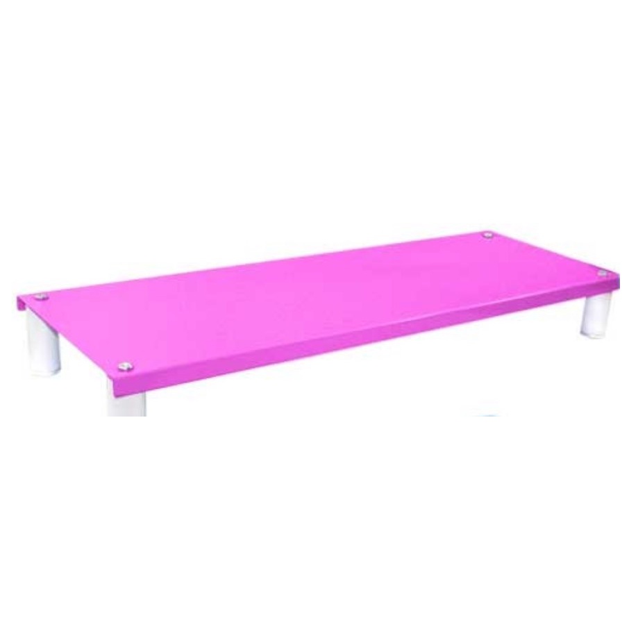 宜酷屋【ikloo】省空間桌上鍵盤架/螢幕架 粉色
