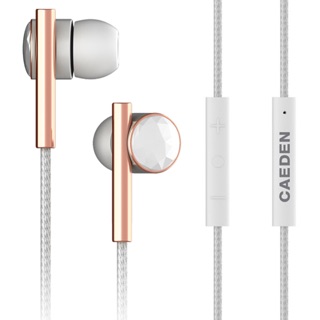 【美國CAEDEN】Linea Nº2時尚入耳式耳機(CAE20101)-玫瑰金