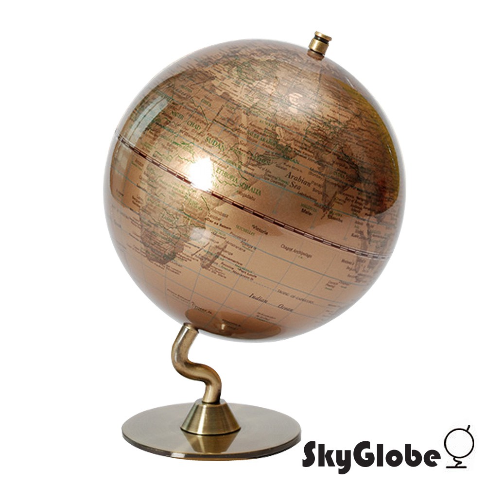 【SkyGlobe】 5吋金色時尚地球儀《泡泡生活》英文版