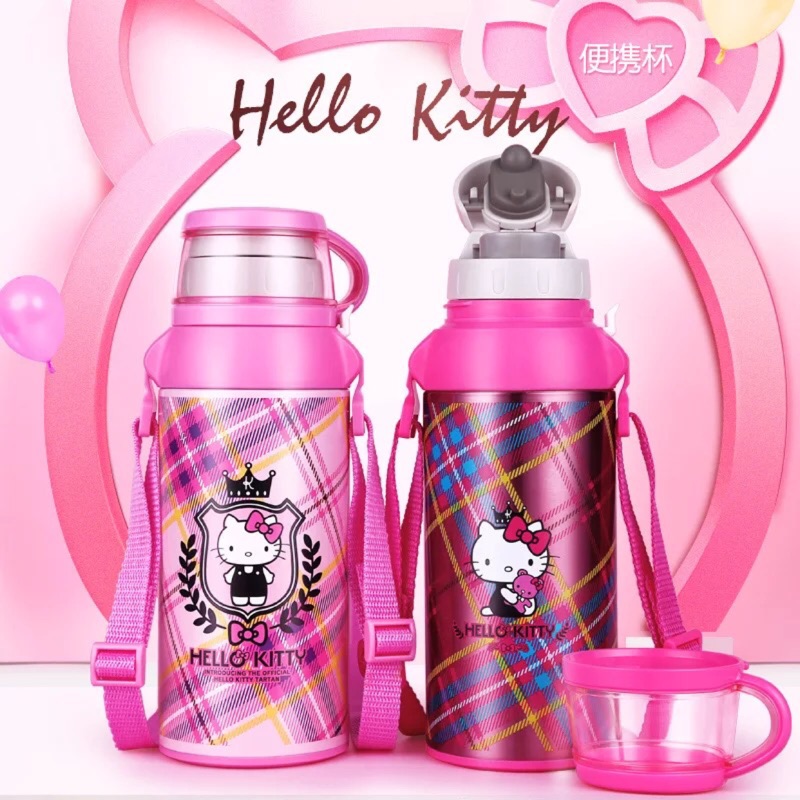 正版 Hello Kitty 不鏽鋼保溫瓶（水壺） 500ml  官方型號KT-3727 有雷射防偽標籤