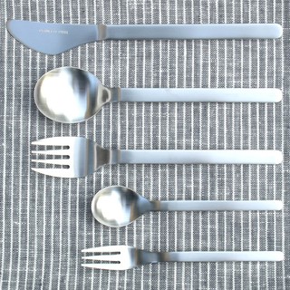 SALUS 燕三条 18-8不鏽鋼 飛機餐 機內食 不鏽鋼餐具共5種 [偶拾小巷] 日本製