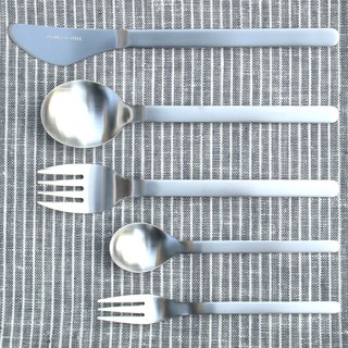 SALUS 燕三條 18-8不鏽鋼 飛機餐 機內食 不鏽鋼餐具共5種 [偶拾小巷] 日本製