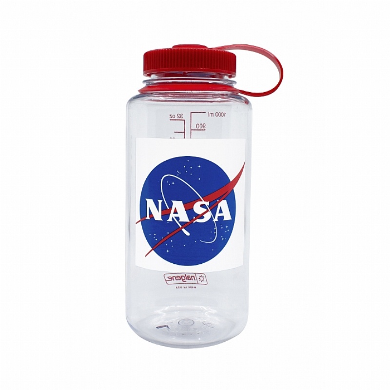 NALGENE 1000CC 寬嘴水壺-NASA地球LOGO 限量款 NASA(NG6820200051-NASA)