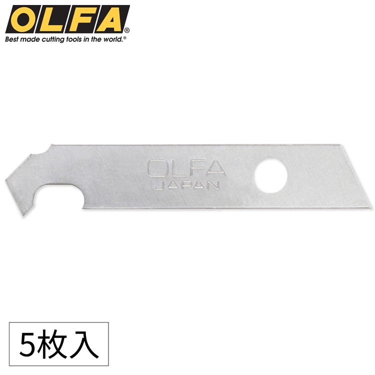 找東西@日本OLFA筆刀刀片XB157P筆刀替刃(5入;合金工具鋼;刃厚0.4mm)切割模型壓克力用適157B 167B