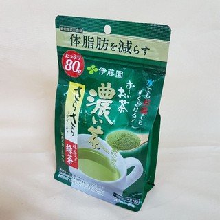 [日本進口】日本製~伊藤園濃綠茶粉 KF112$385 #80克大包裝冷沖熱泡都可以
