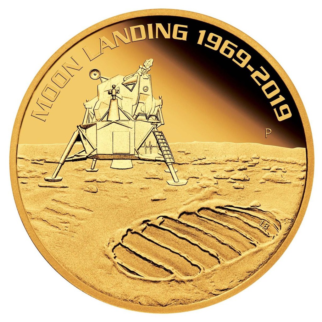 預購 - 2019澳洲伯斯-登陸月球-50週年紀念-1盎司金幣