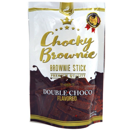 泰國 CHOCKY Brownie  巧克力布朗尼脆片 脆皮巧克力條 60g brownie stick