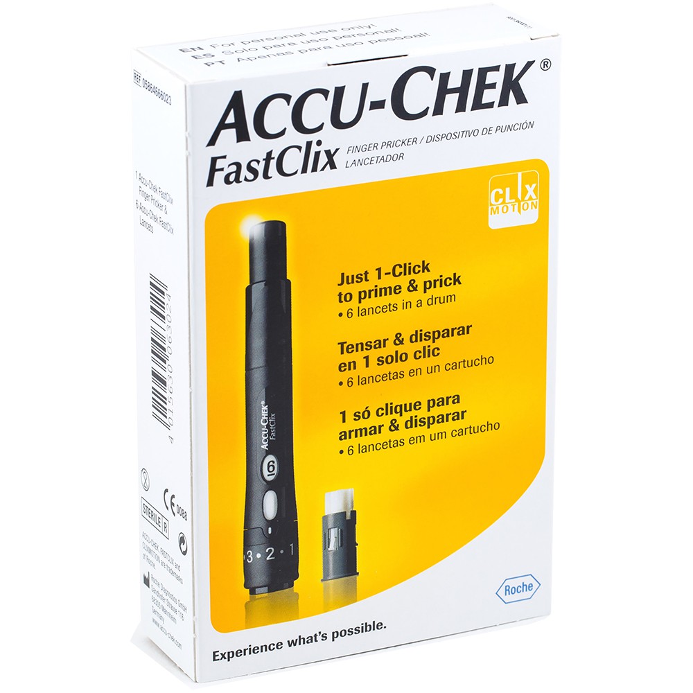 羅氏 Accu-Chek Multiclix 速讚採血筆 (內含6支採血針) 原廠公司貨